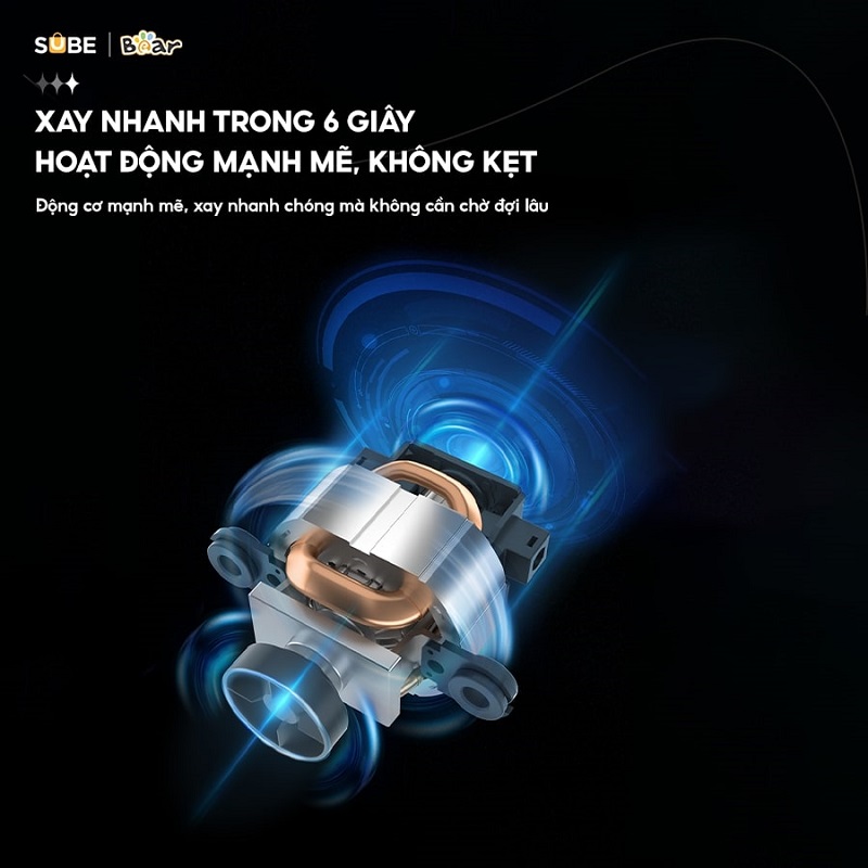 Máy xay thịt Bear 2L Inox CH-4H03F có công suất lớn giúp tiết kiện thời gian