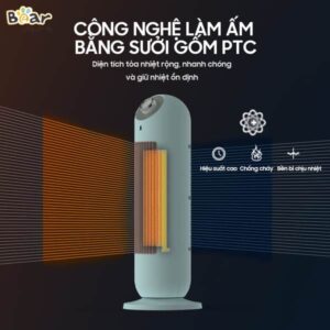 Công nghệ hiện đại của máy sưởi gốm Bear xanh